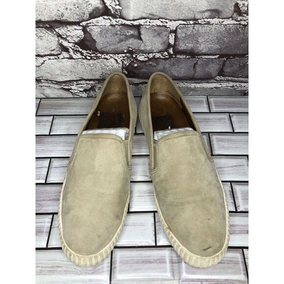 Frye Faw Beige Suede Leather Slip On Casual Comfort Shoes Women Sz 8.5M US/39EU - Picture 3 of 16